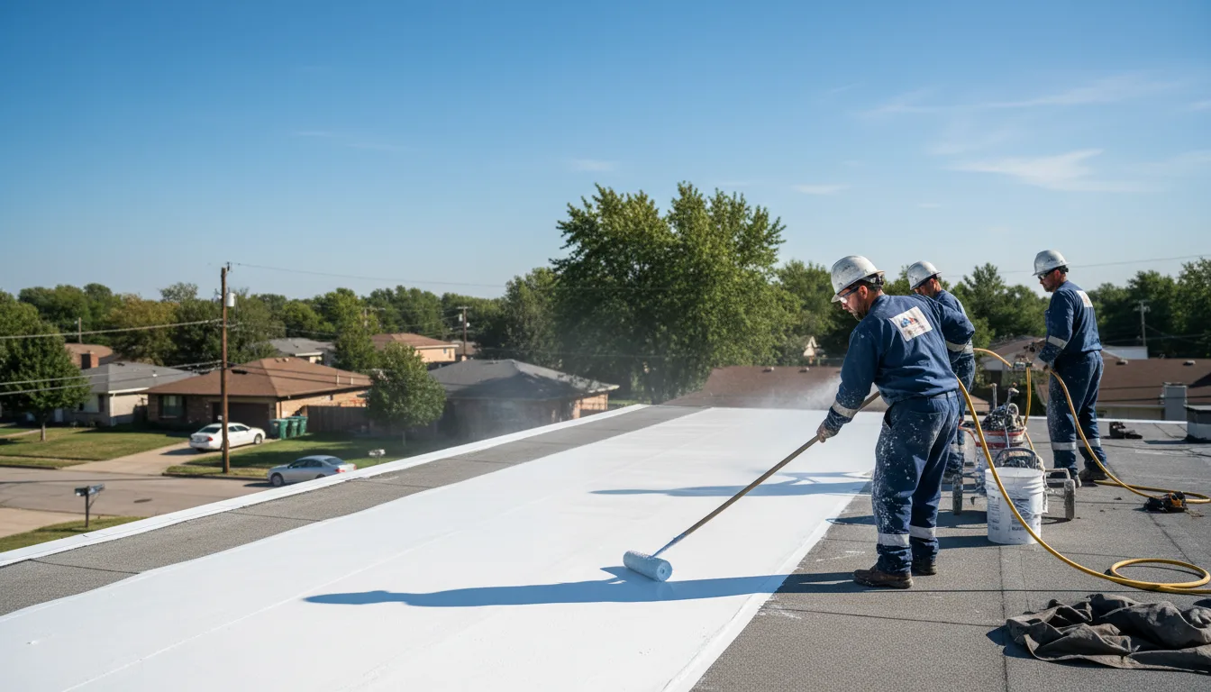 Commercial roof coating in New Memphis, IL near me